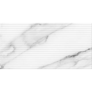 Плитка настенная Каррара сер глянец низ 02 / Carrara grey glossy 02 (рельеф)