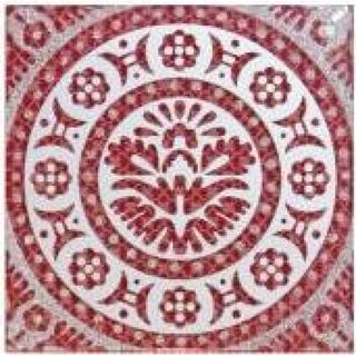 Вставка Восточные узоры бордовый (В)