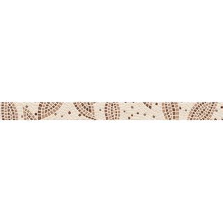 Бордюр Travertine mosaic коричневый
