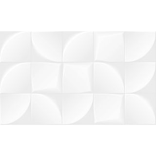 Плитка настенная Blanc white белый 02 (рельеф) (матовая) **