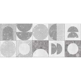 Плитка настенная Лейн сер низ 03 / Lane grey wall 03 (рельеф)